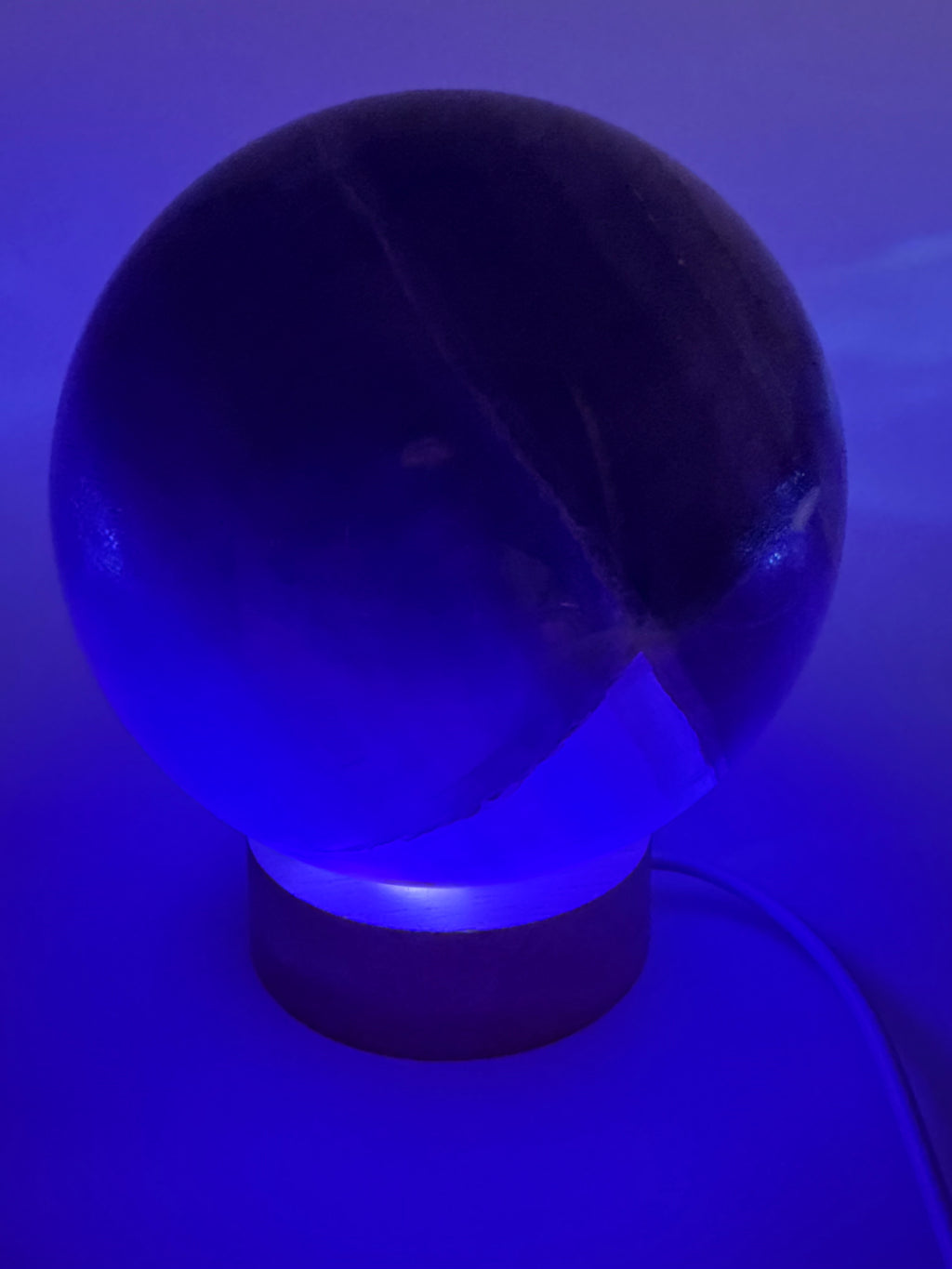 Midnight Veil | All Natural Purple Fluorite Statement Sphere
