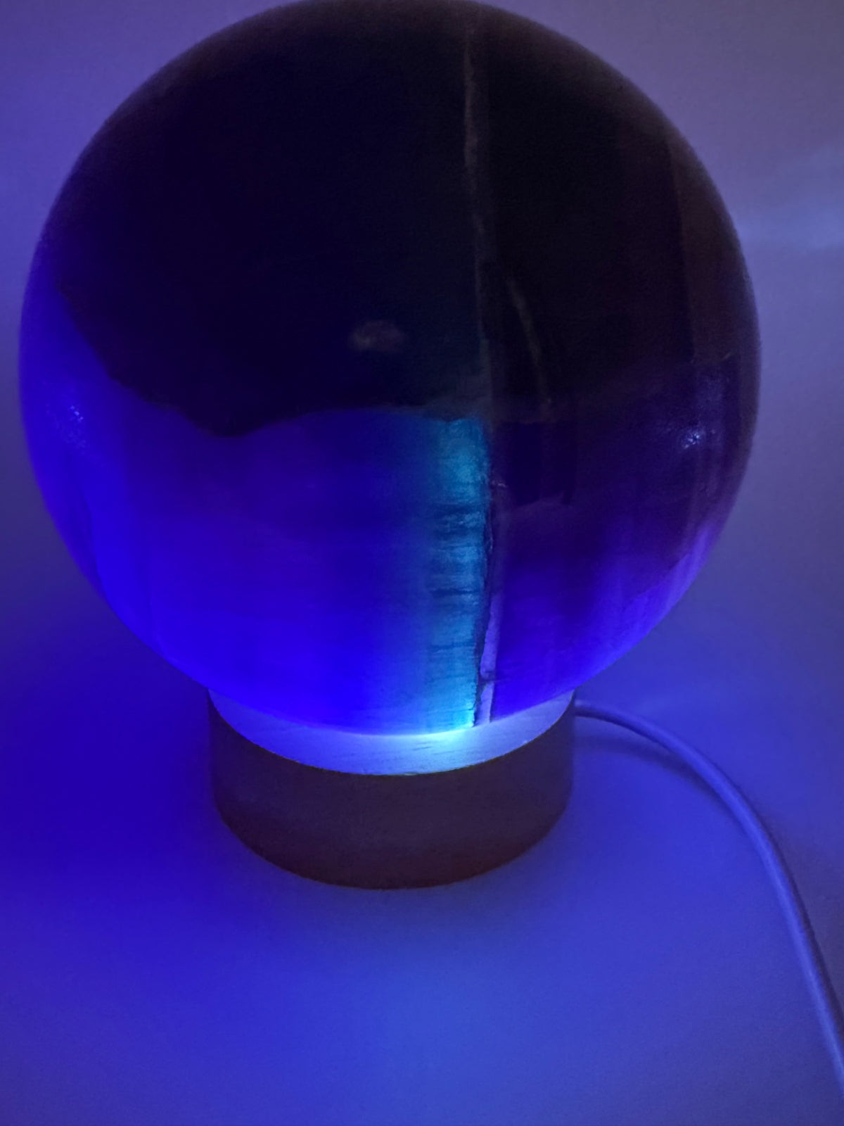 Midnight Veil | All Natural Purple Fluorite Statement Sphere