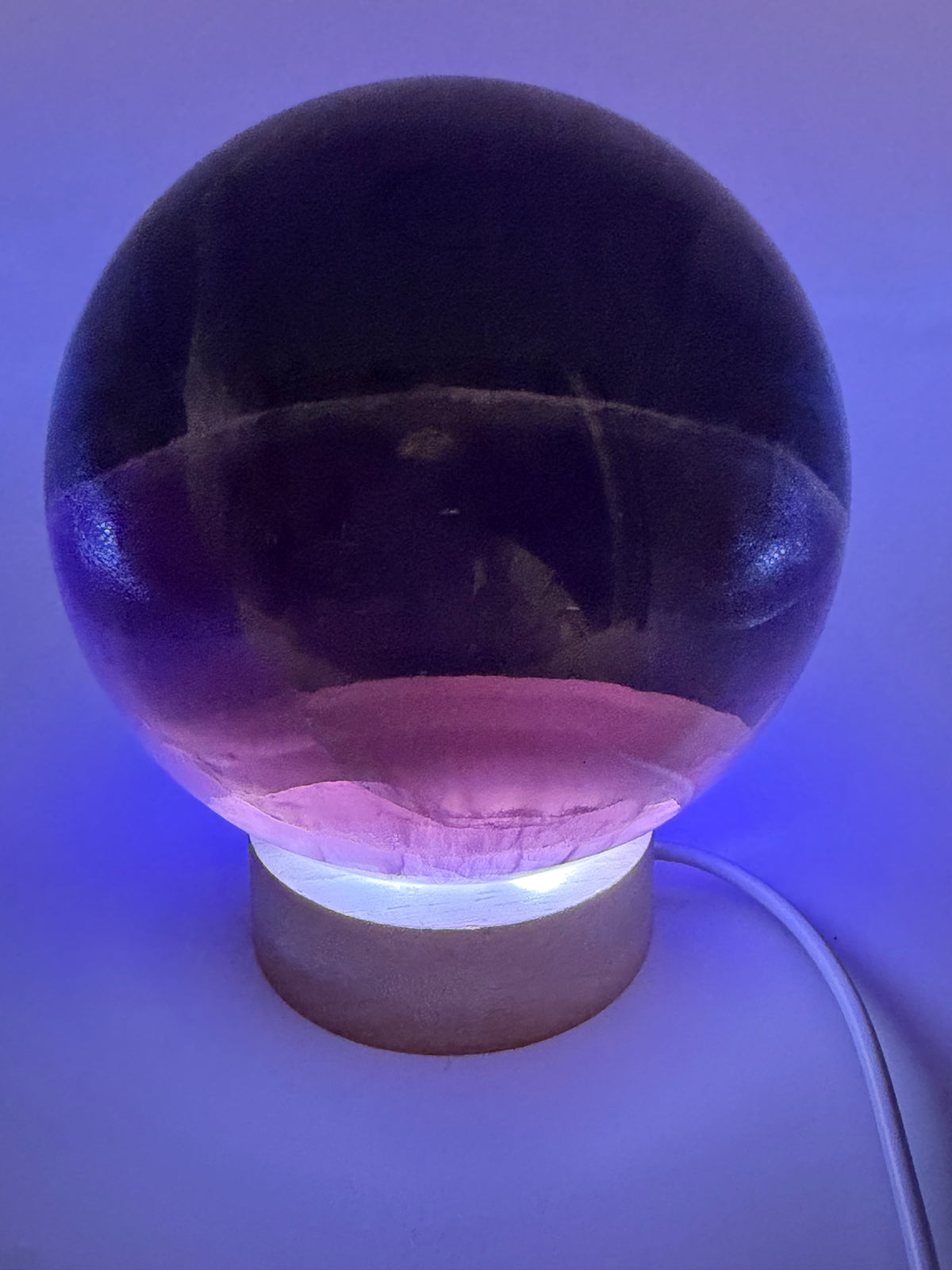 Midnight Veil | All Natural Purple Fluorite Statement Sphere