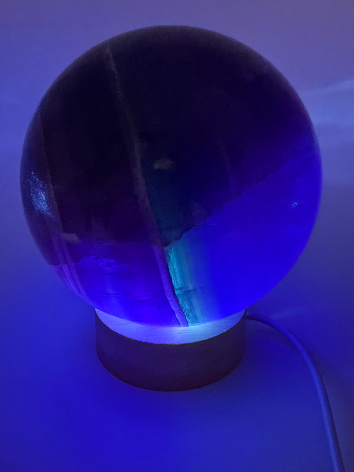Midnight Veil | All Natural Purple Fluorite Statement Sphere
