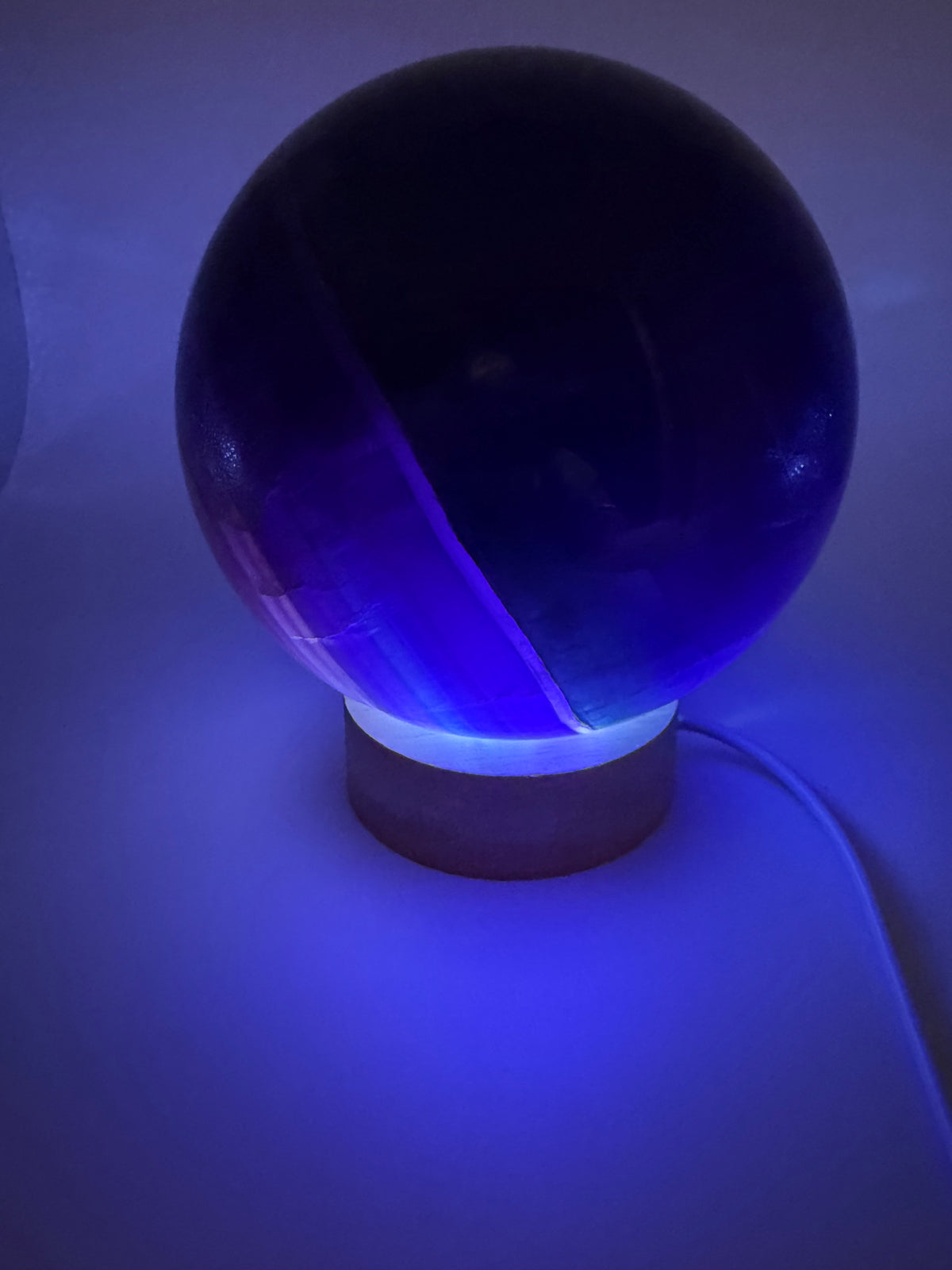 Midnight Veil | All Natural Purple Fluorite Statement Sphere