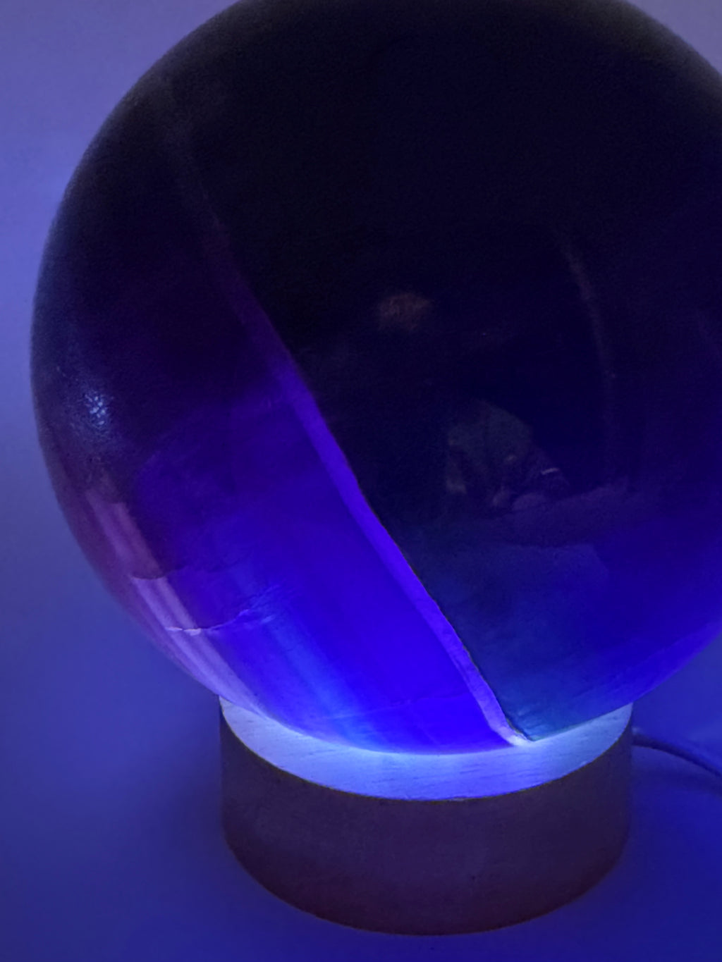 Midnight Veil | All Natural Purple Fluorite Statement Sphere