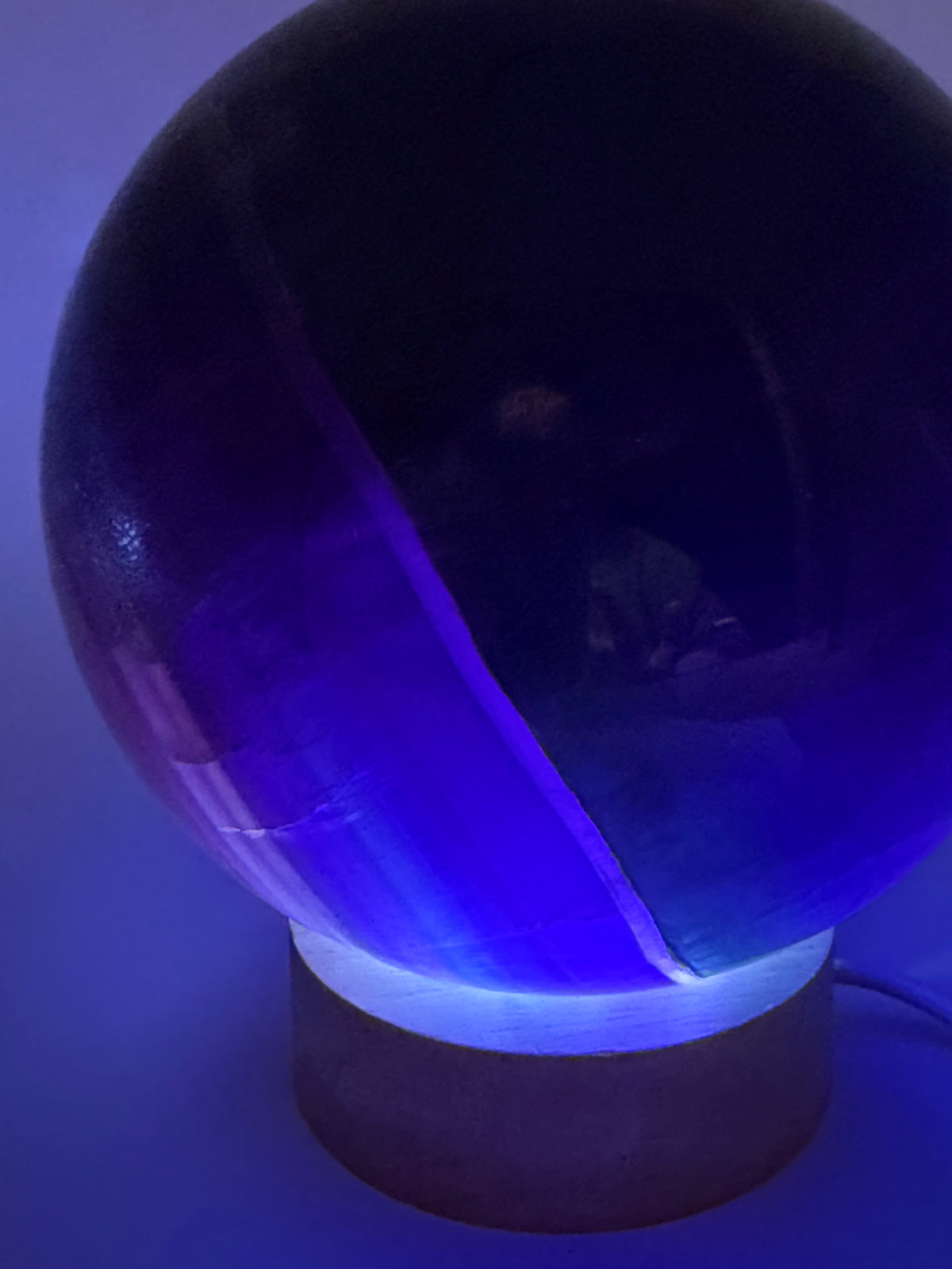 Midnight Veil | All Natural Purple Fluorite Statement Sphere