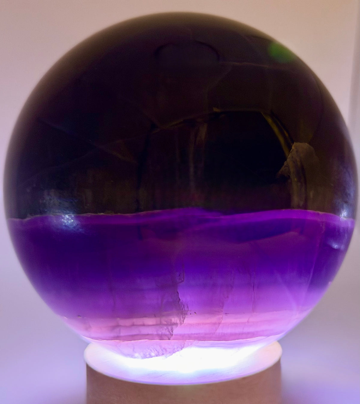 Midnight Veil | All Natural Purple Fluorite Statement Sphere