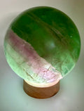 Emerald Reverie | All Natural Green & Purple Fluorite Sphere