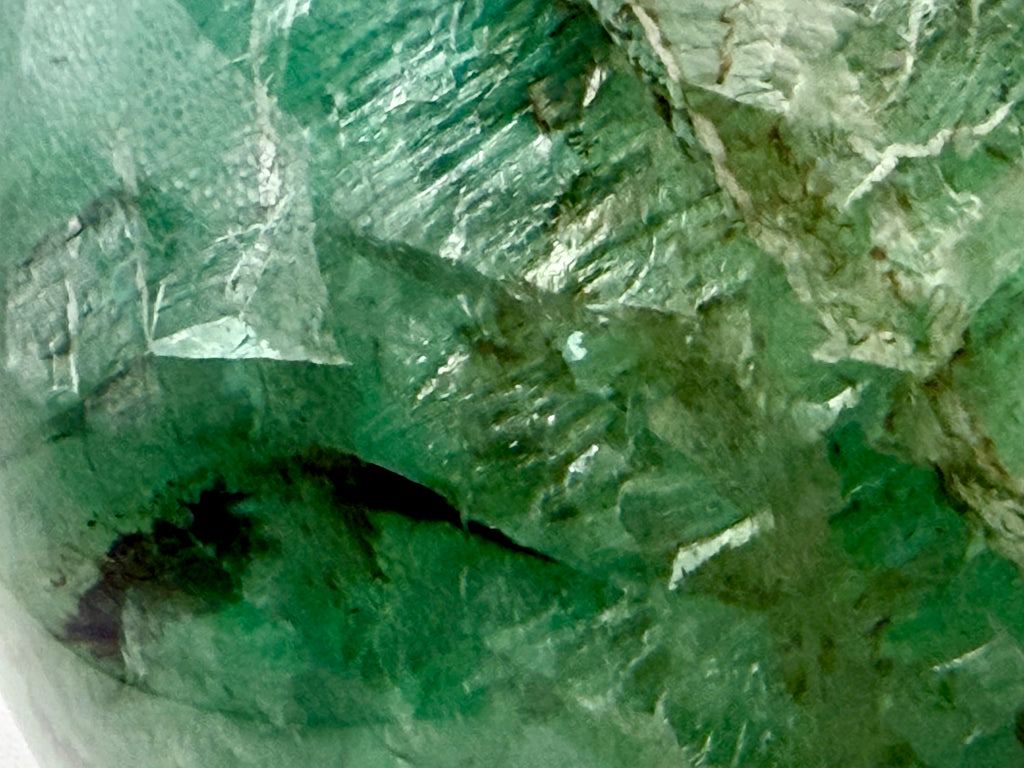 The Emerald Oracle | All Natural Phantom Fluorite Sphere