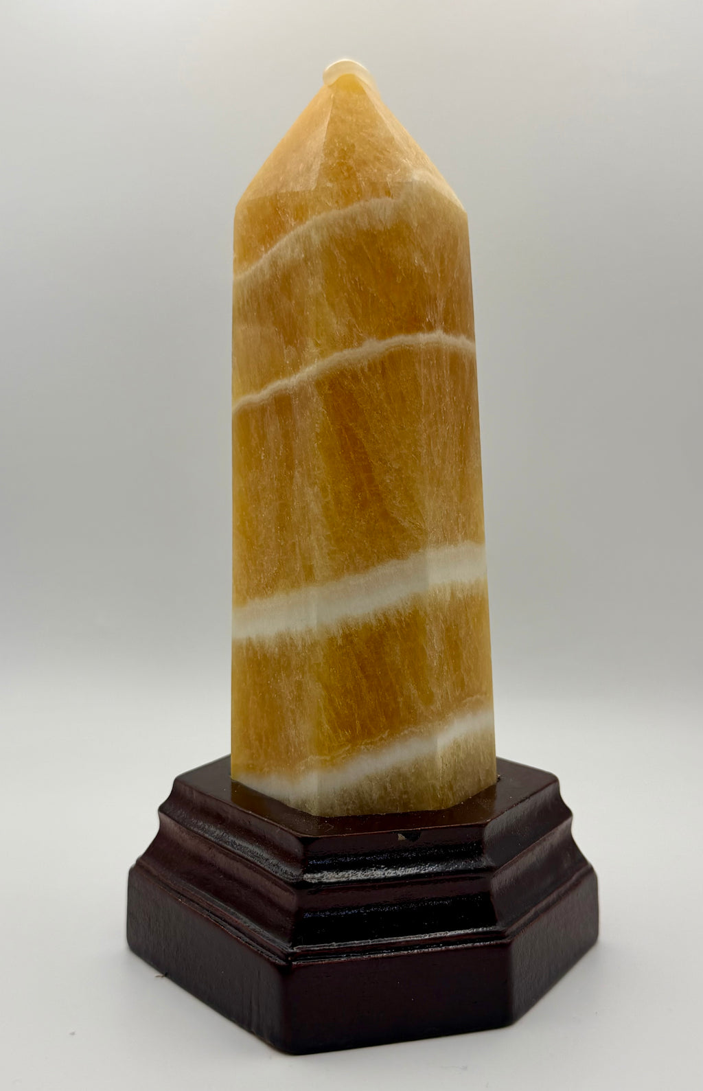 Golden Alchemy | All-Natural Honey Calcite Tower &amp; Sphere Crystal Bundle