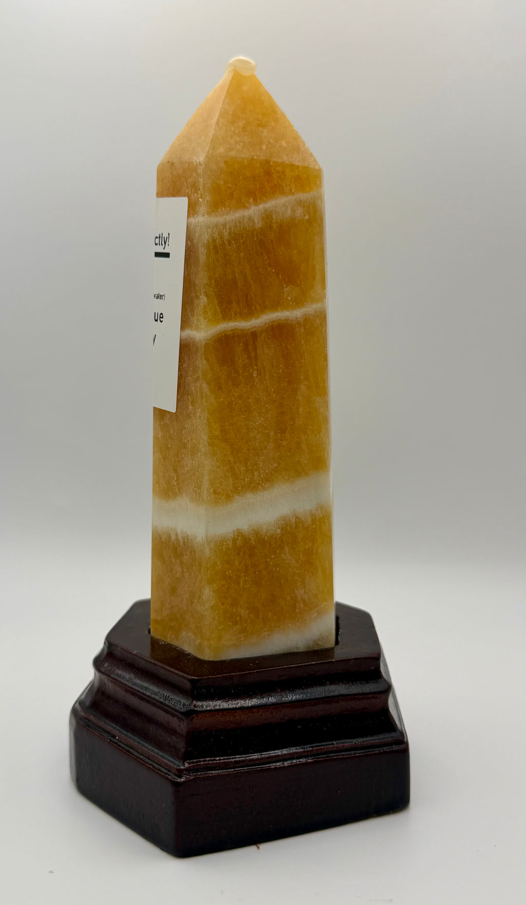 Golden Alchemy | All-Natural Honey Calcite Tower &amp; Sphere Crystal Bundle