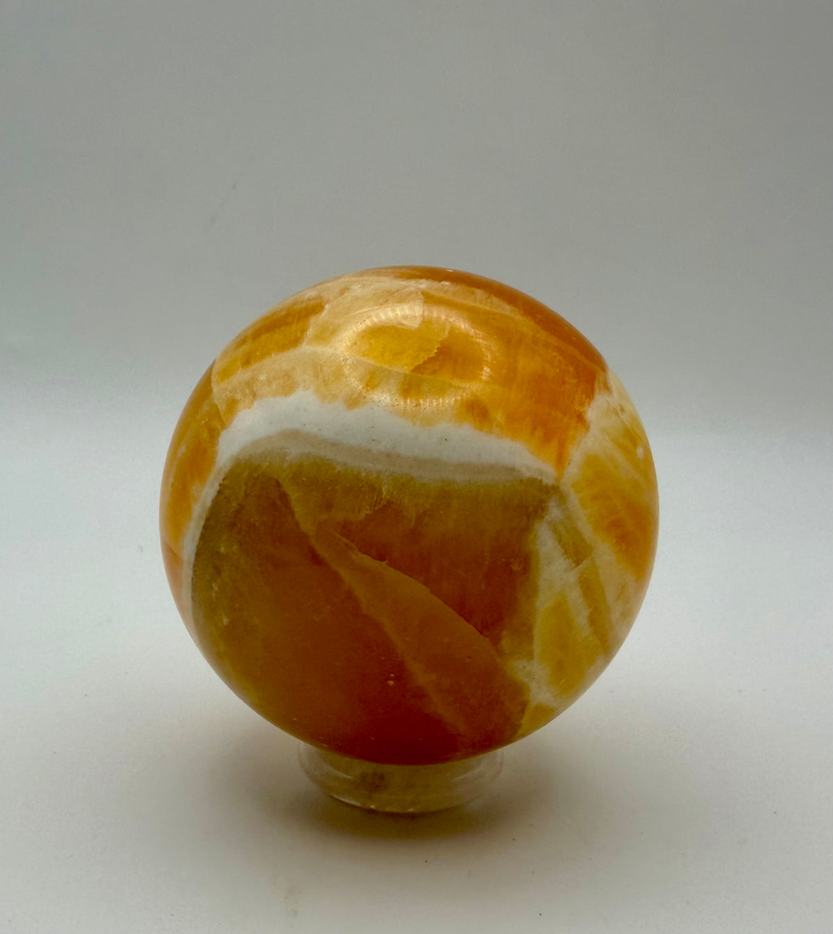 Golden Alchemy | All-Natural Honey Calcite Tower &amp; Sphere Crystal Bundle