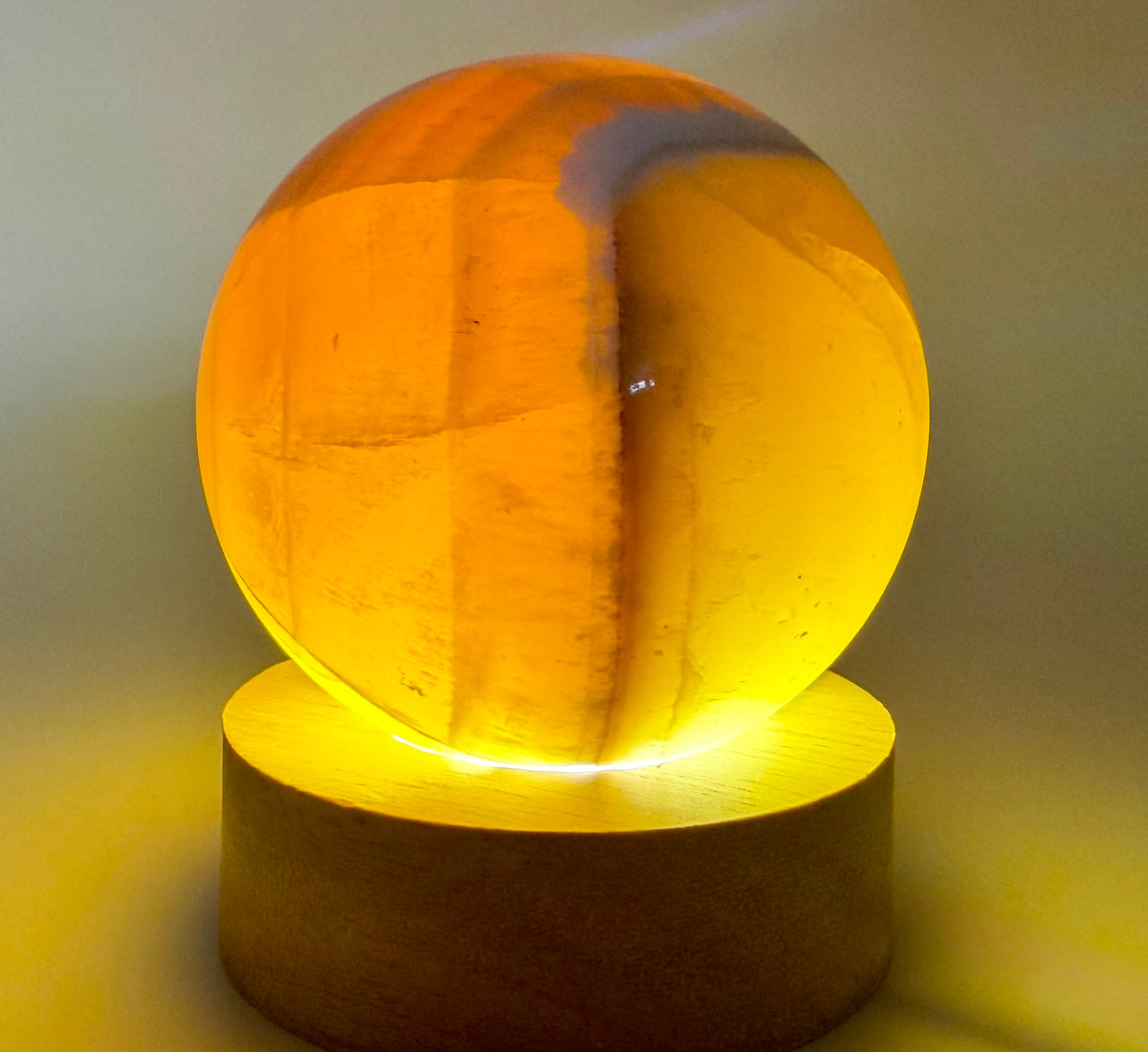 Golden Alchemy | All-Natural Honey Calcite Tower &amp; Sphere Crystal Bundle