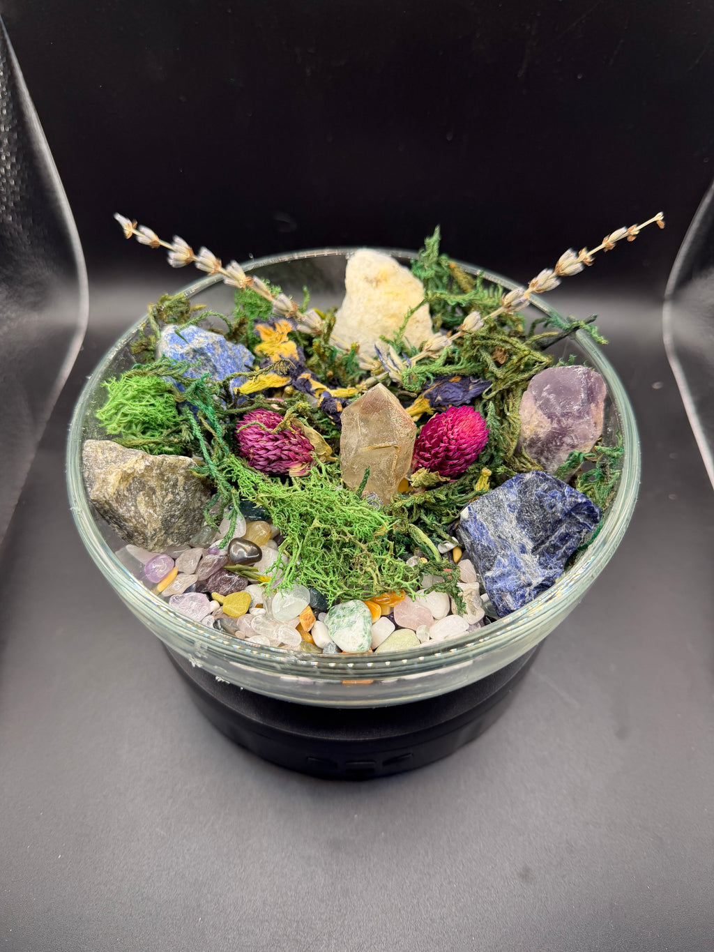 HANDMADE • ONE-OF-A-KIND NATURAL HEALING CRYSTAL GARDEN