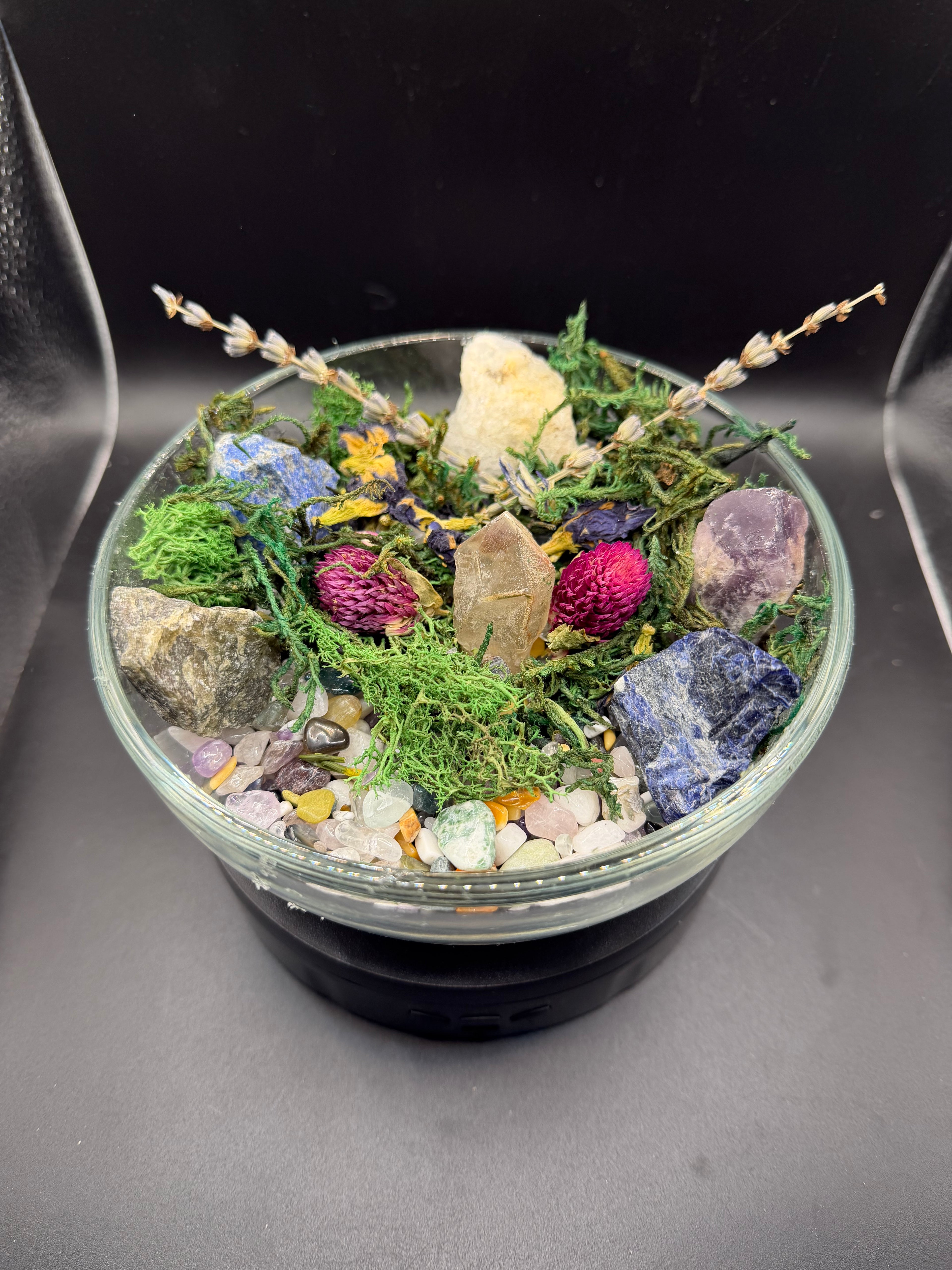 HANDMADE • ONE-OF-A-KIND NATURAL HEALING CRYSTAL GARDEN