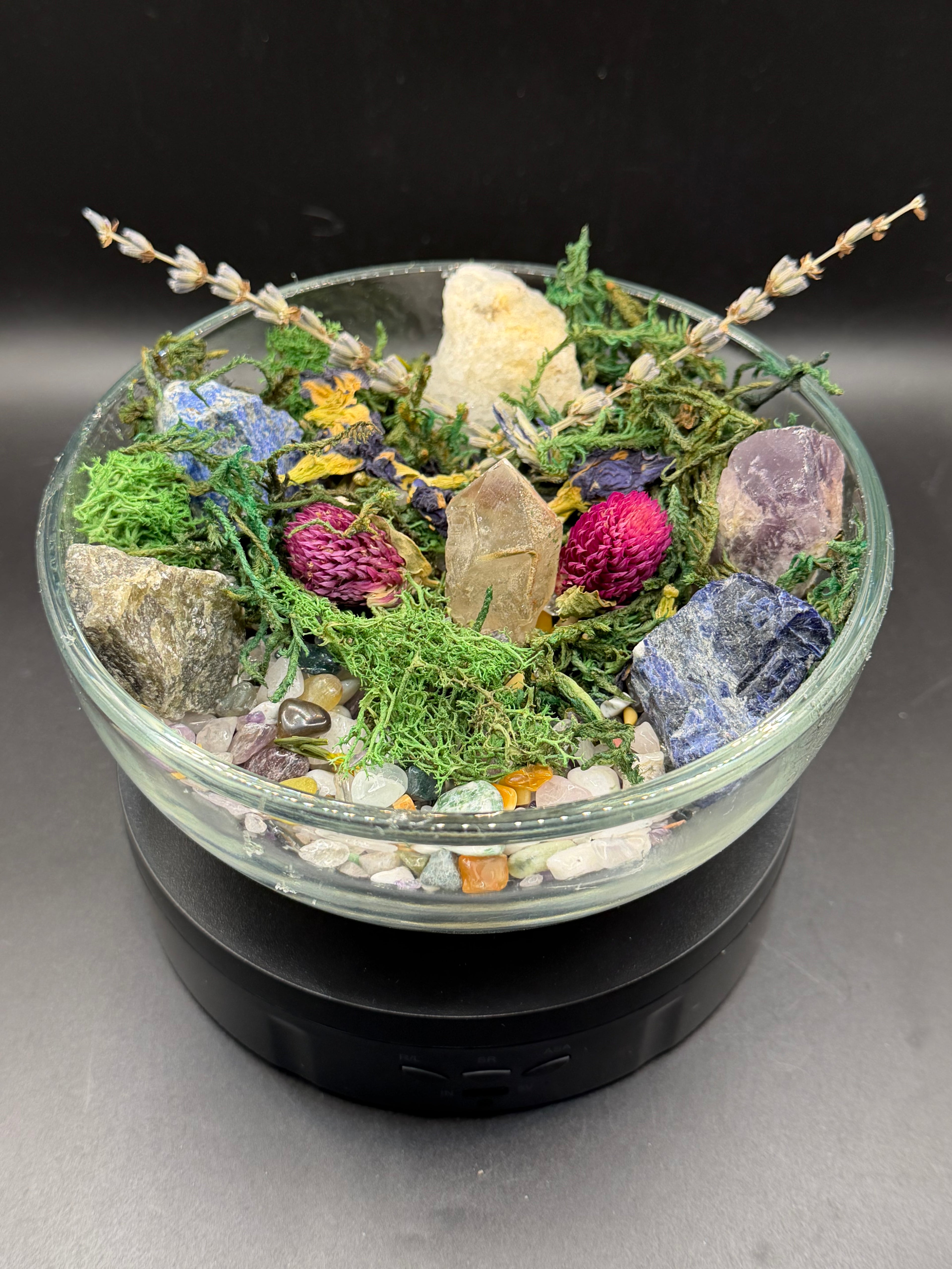 HANDMADE • ONE-OF-A-KIND NATURAL HEALING CRYSTAL GARDEN