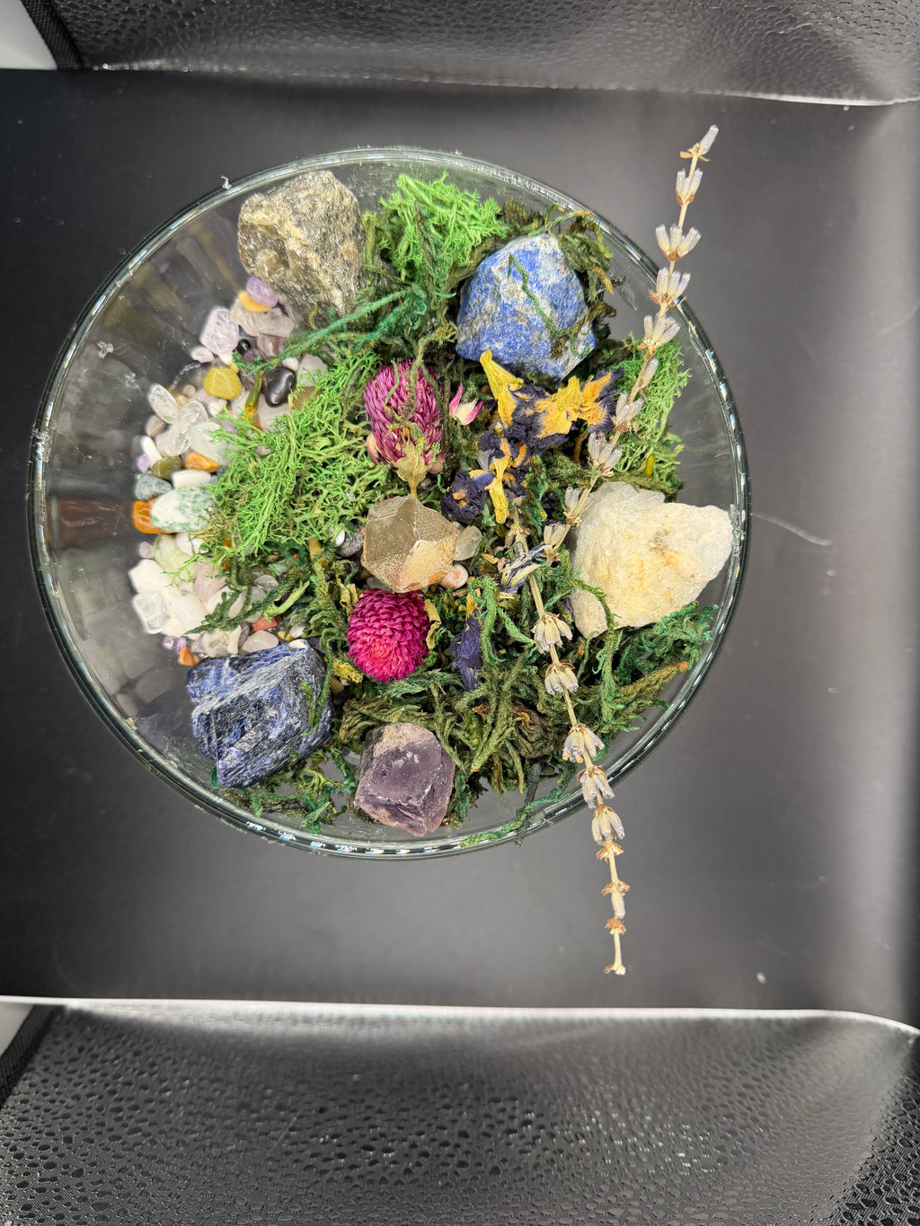 HANDMADE • ONE-OF-A-KIND NATURAL HEALING CRYSTAL GARDEN