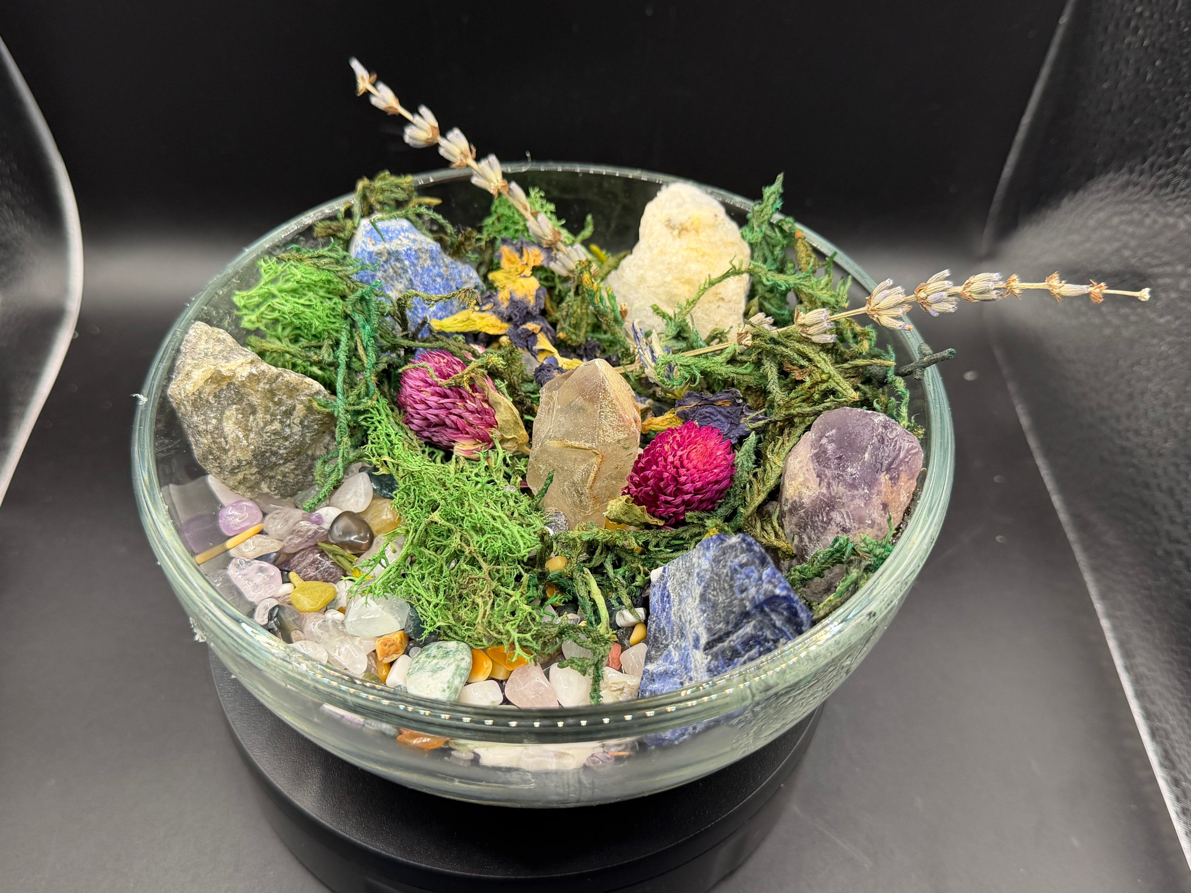 HANDMADE • ONE-OF-A-KIND NATURAL HEALING CRYSTAL GARDEN