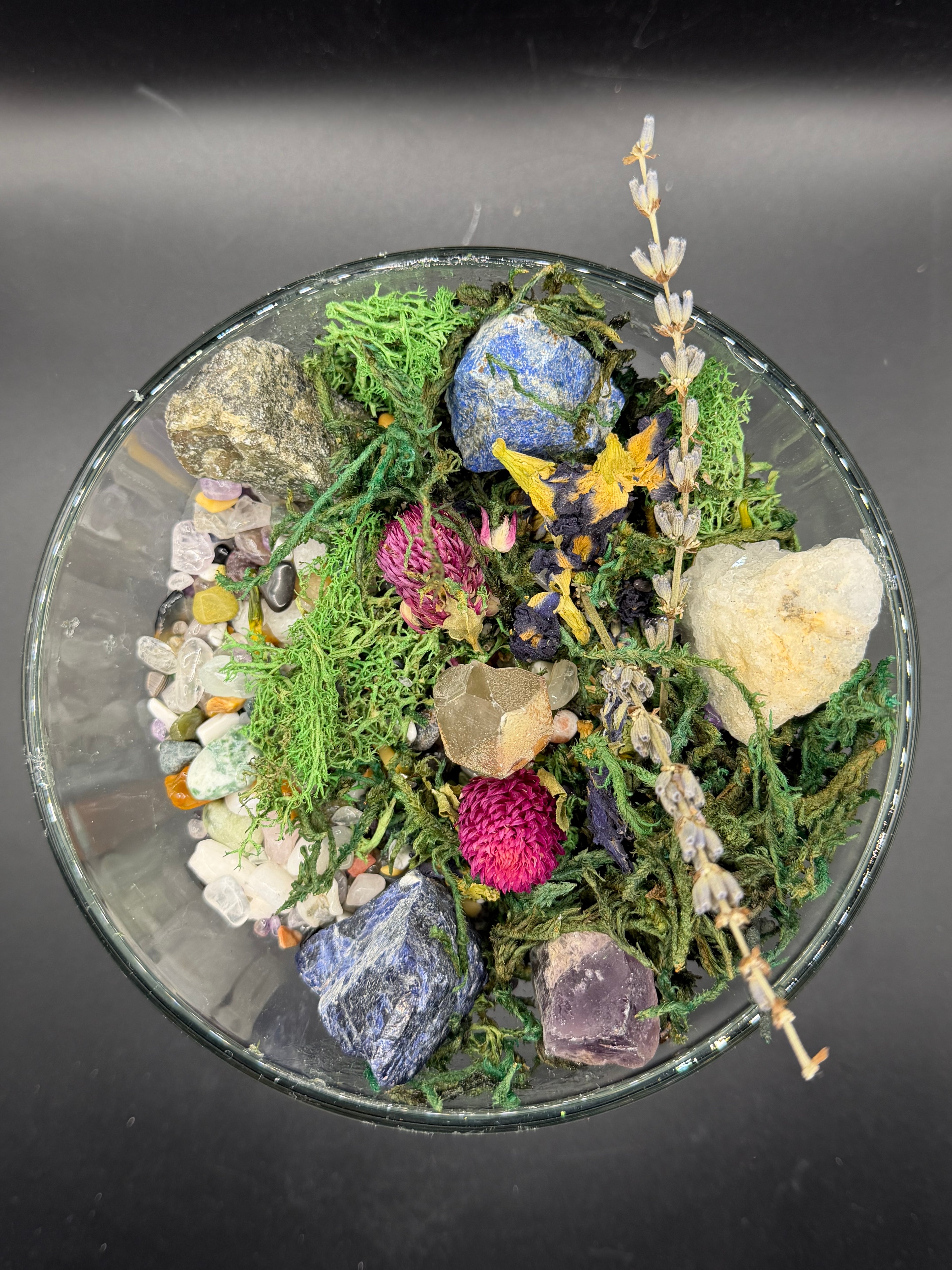 HANDMADE • ONE-OF-A-KIND NATURAL HEALING CRYSTAL GARDEN