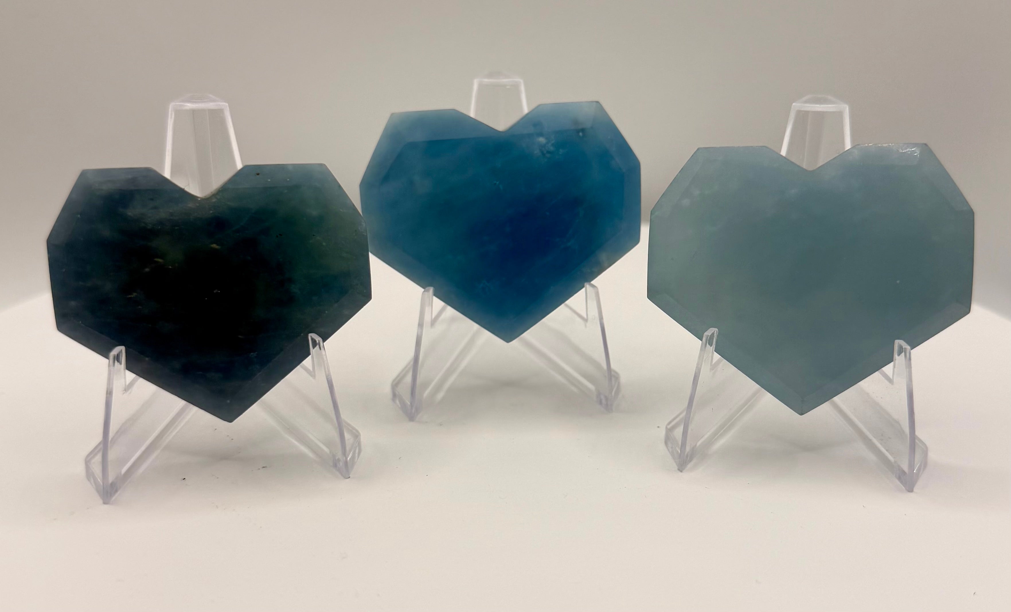 Natural Aquamarine Heart Crystal