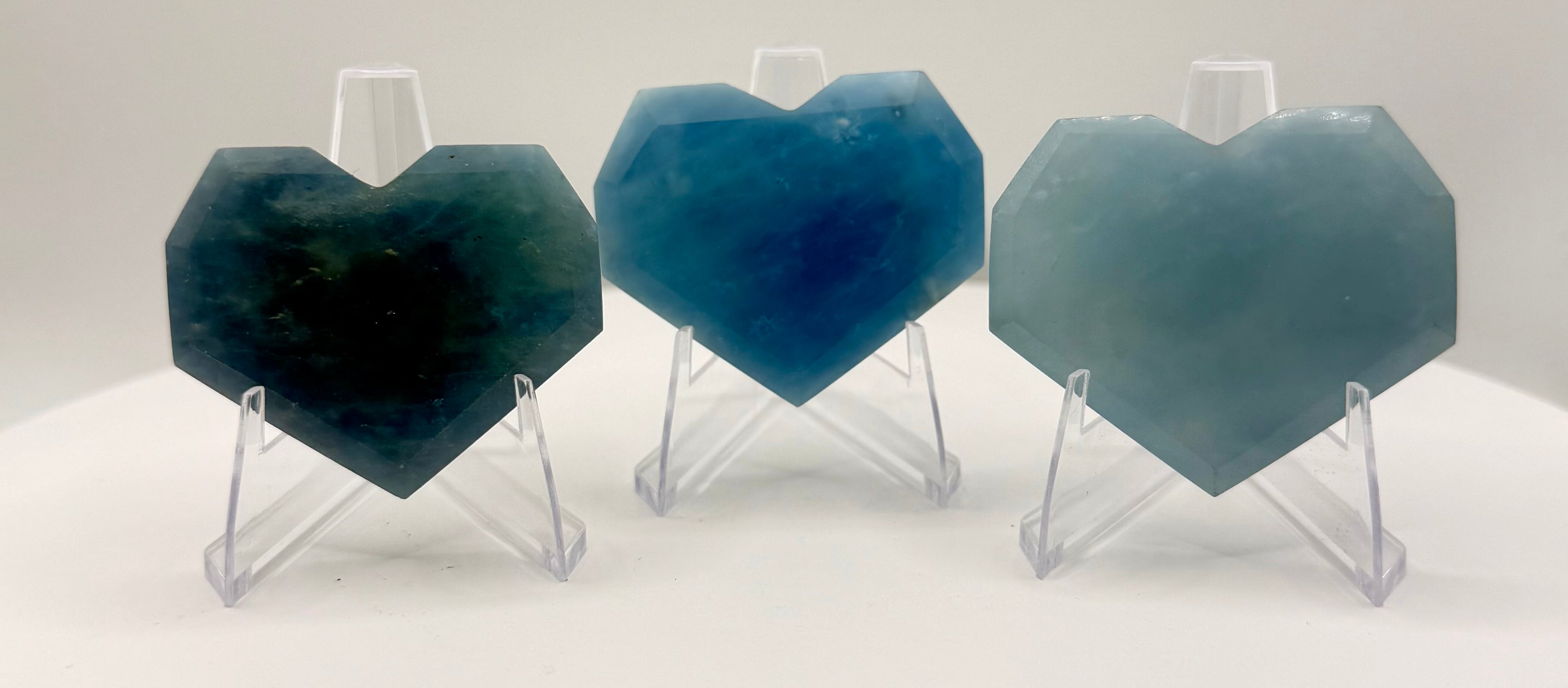 Natural Aquamarine Heart Crystal