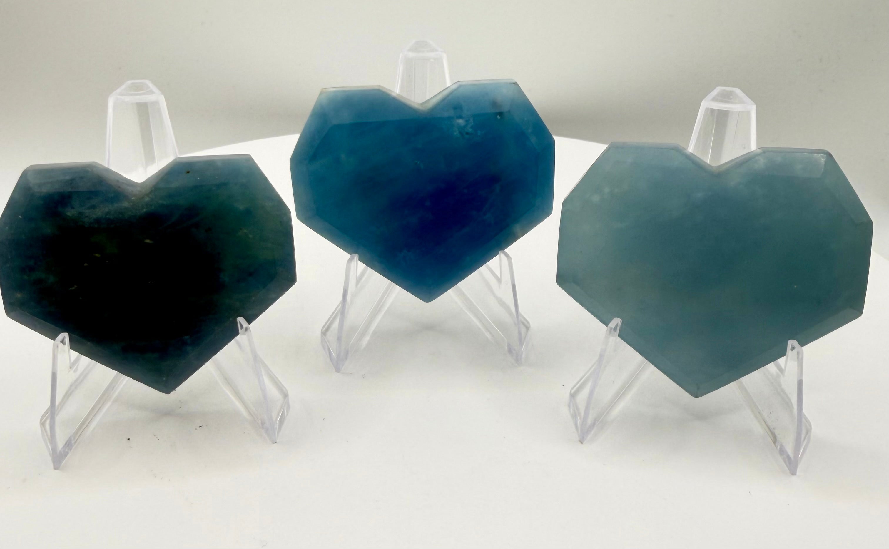 Natural Aquamarine Heart Crystal
