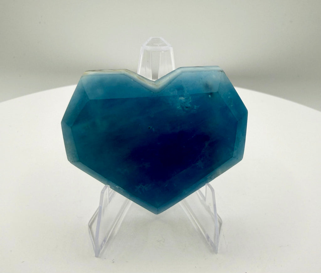 Natural Aquamarine Heart Crystal