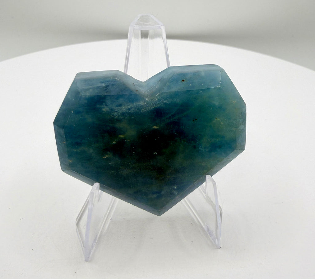 Natural Aquamarine Heart Crystal