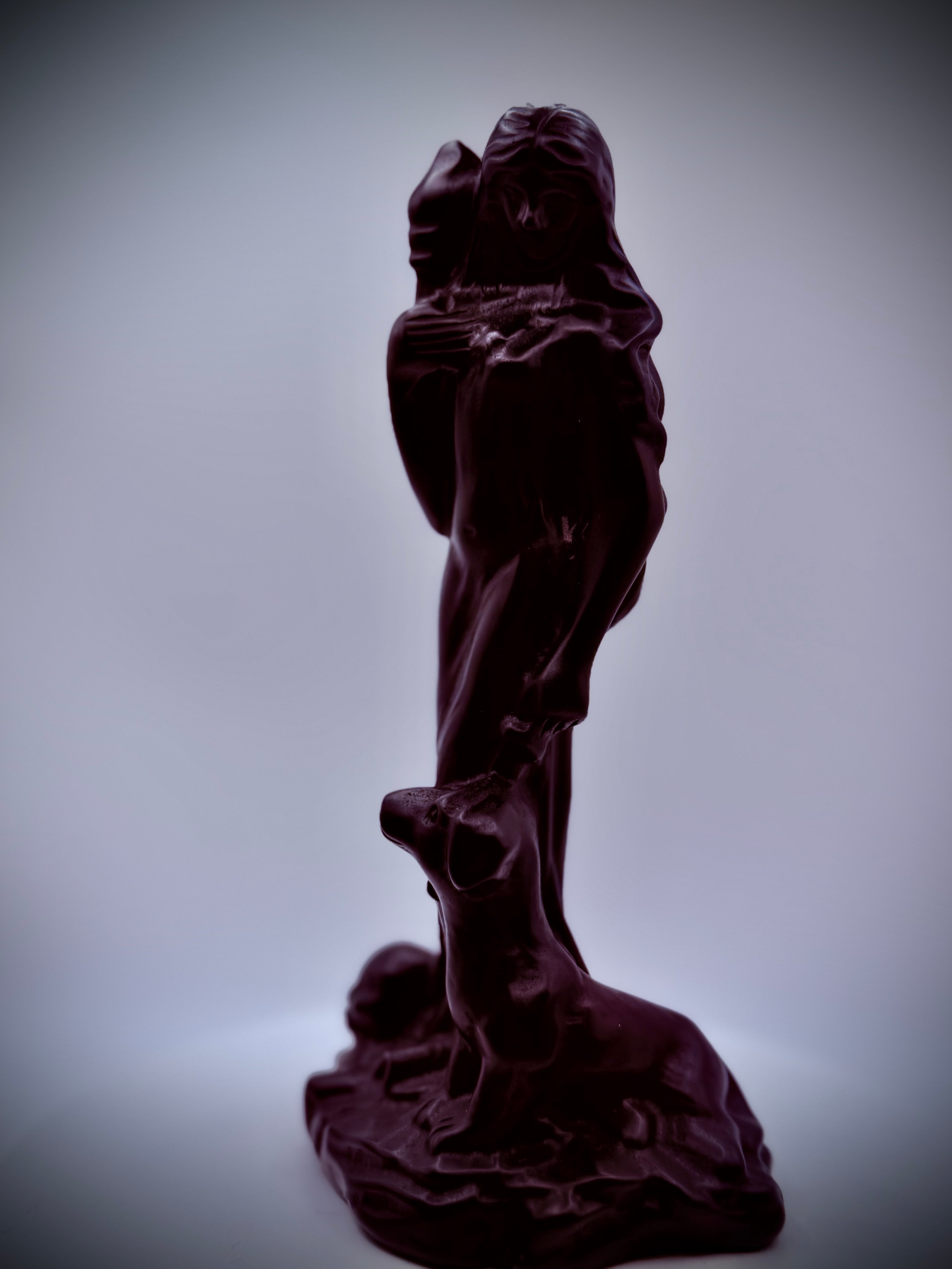 Hecate – Goddess of the Crossroads | Black Obsidian Sculpture
