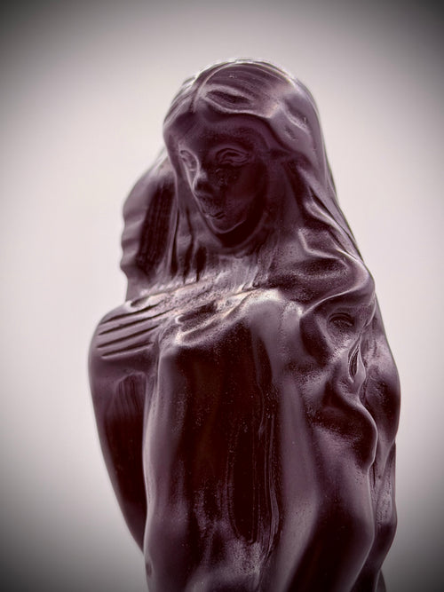 Hecate – Goddess of the Crossroads | Black Obsidian Sculpture