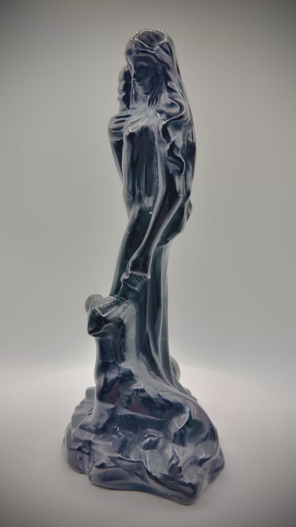 Hecate – Goddess of the Crossroads | Black Obsidian Sculpture